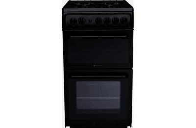Hotpoint HAG51K Freestanding Single Gas Cooker - Black